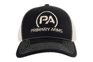 Primary Arms Ultimate Trucker Logo Hat in Black with embroidered logo